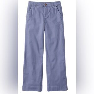 L.L. Bean Women's Comfort Stretch Pants, Mid-Rise Wide-Leg Chino